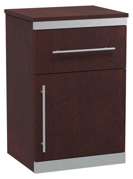 P7006 Contempo One Door, One Drawer Bedside Cabinet w/ Lock
