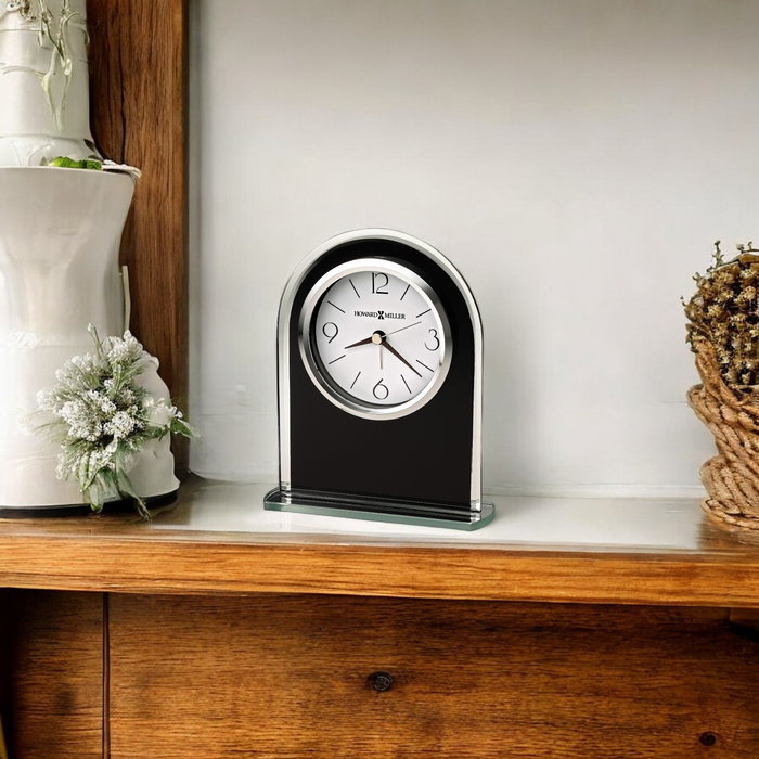 EBONY LUSTER TABLETOP CLOCK