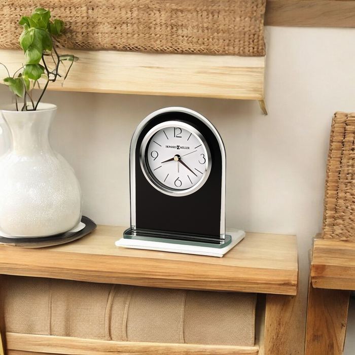 EBONY LUSTER TABLETOP CLOCK