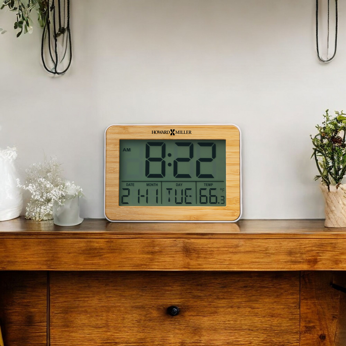 BAMBOO FRAME ALARM CLOCK