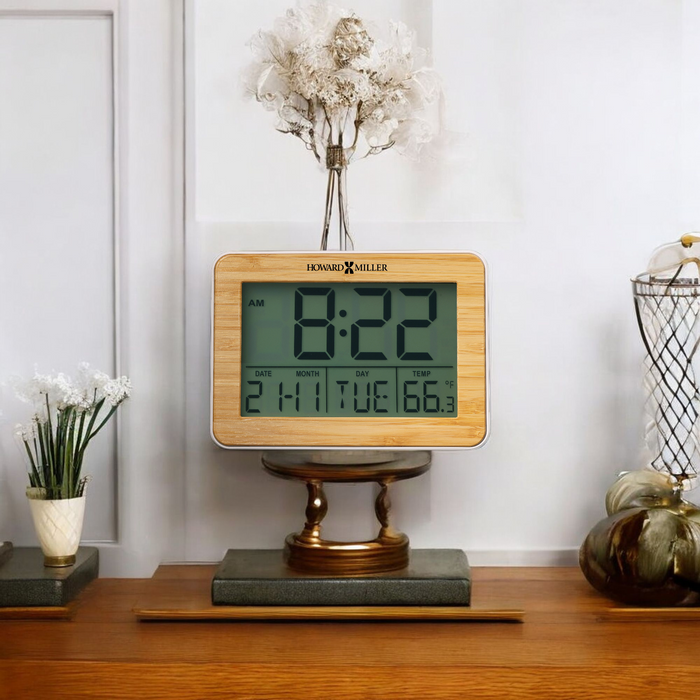 BAMBOO FRAME ALARM CLOCK