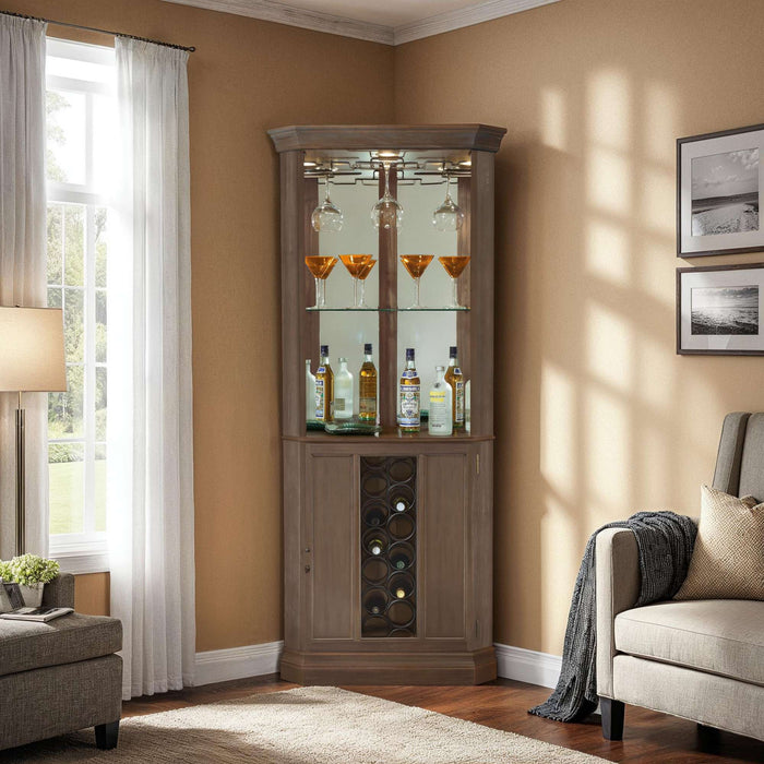 PIEDMONT IV CORNER WINE CABINET