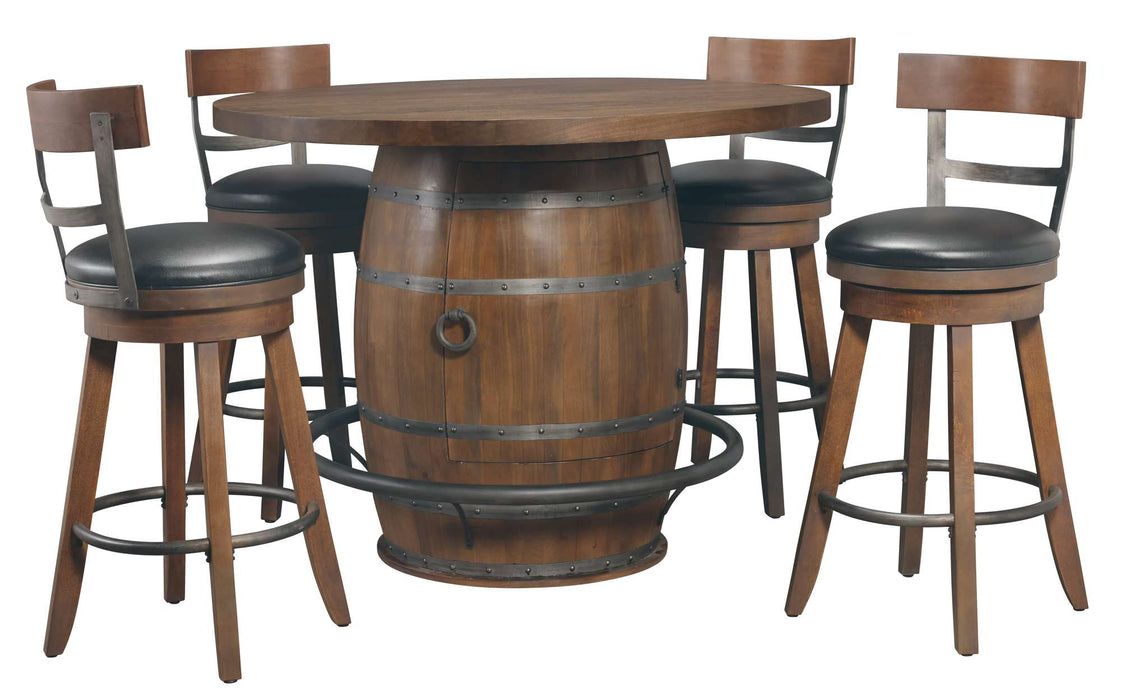 WHISKEY BARREL PUB TABLE