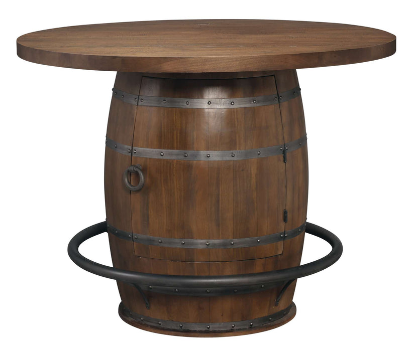 WHISKEY BARREL PUB TABLE