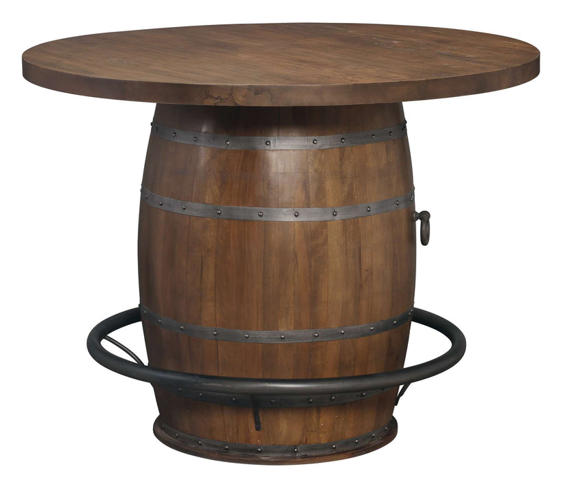 WHISKEY BARREL PUB TABLE