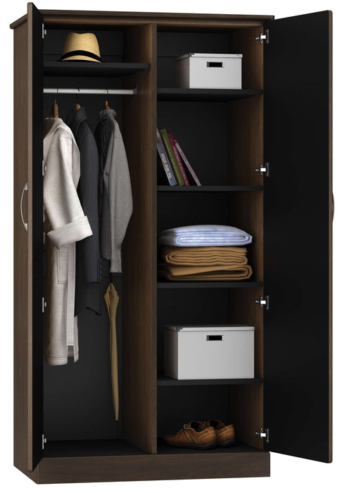 RICCA DIVIDED DOUBLE DOOR WARDROBE