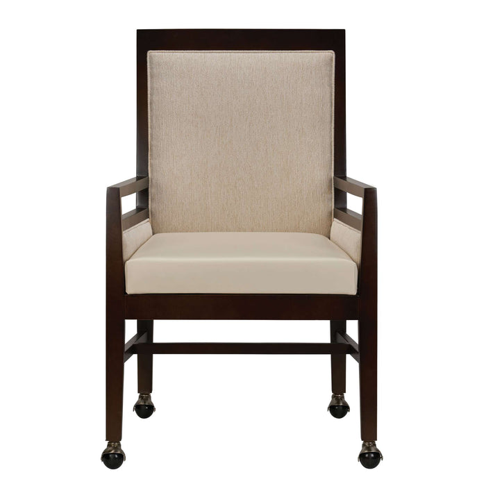 ANNA ARM CHAIR WITH FOUR CASTERS