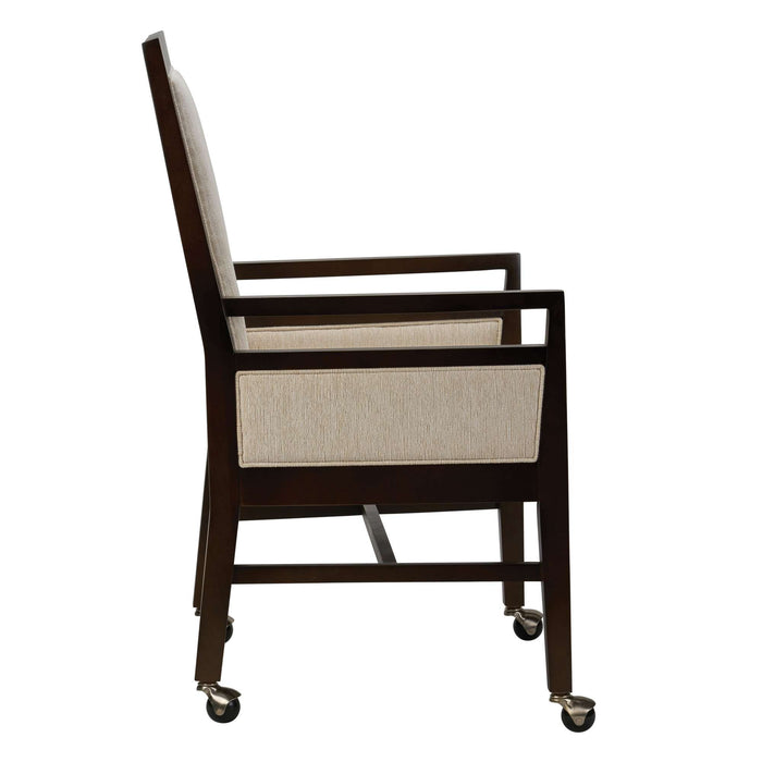 ANNA ARM CHAIR WITH FOUR CASTERS