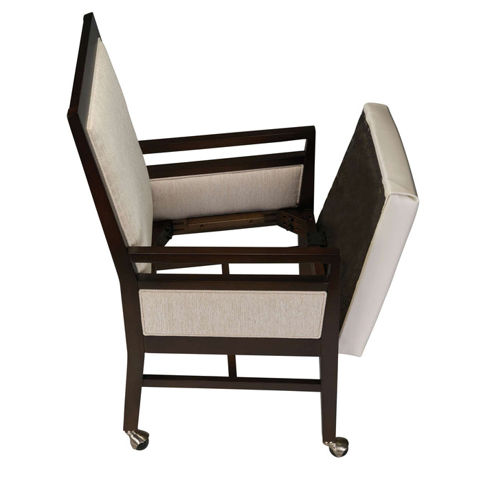 ANNA ARM CHAIR WITH FOUR CASTERS