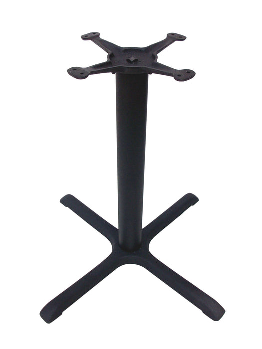 BLACK TABLE BASE WITH BASE SPREAD OF 36" X 36"