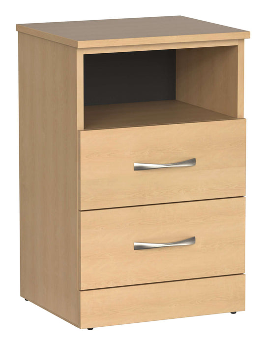 VALORE TWO-DRAWER BEDSIDE CABINET