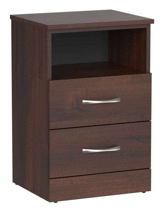 VALORE TWO-DRAWER BEDSIDE CABINET