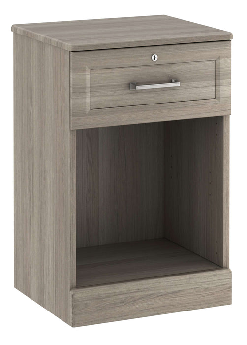 TANGENTE ONE DRAWER BEDSIDE CABINET WITH LOCK