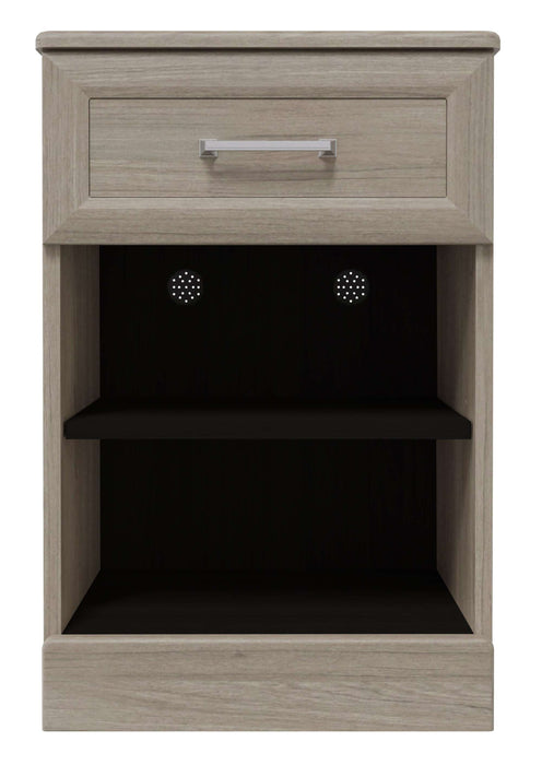 TANGENTE ONE-SHELF BEDSIDE CABINET