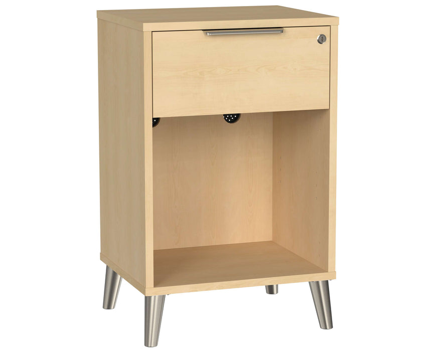 COPENHAGEN ONE DRAWER BEDSIDE CABINET WITH LOCK