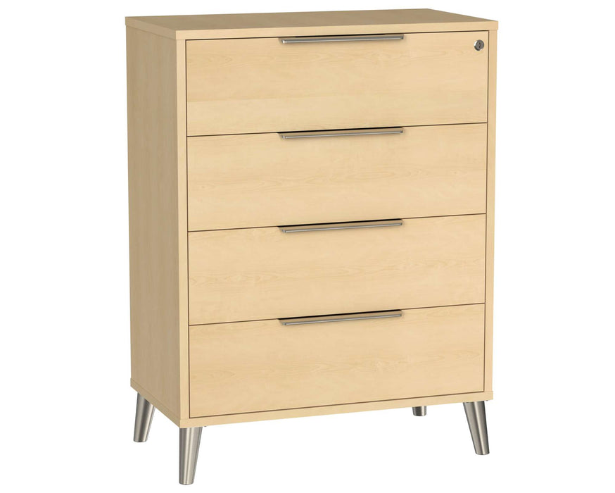 COPENHAGEN FOUR DRAWER CHEST WITH LOCK