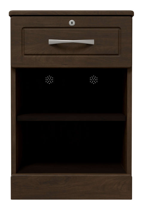 MUSA ONE-SHELF BEDSIDE CABINET WITH LOCK