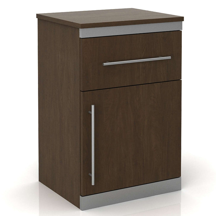 CONTEMPO ONE DOOR, ONE DRAWER BEDSIDE CABINET