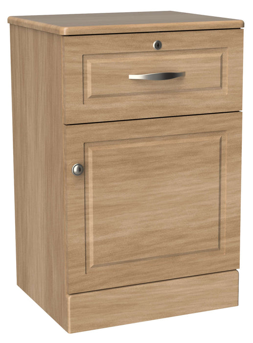 TRINCEA ONE DOOR, ONE DRAWER BEDSIDE CABINET WITH LOCK