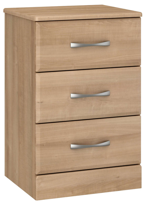 REVEAL BEDSIDE CABINET: THREE DRAWERS