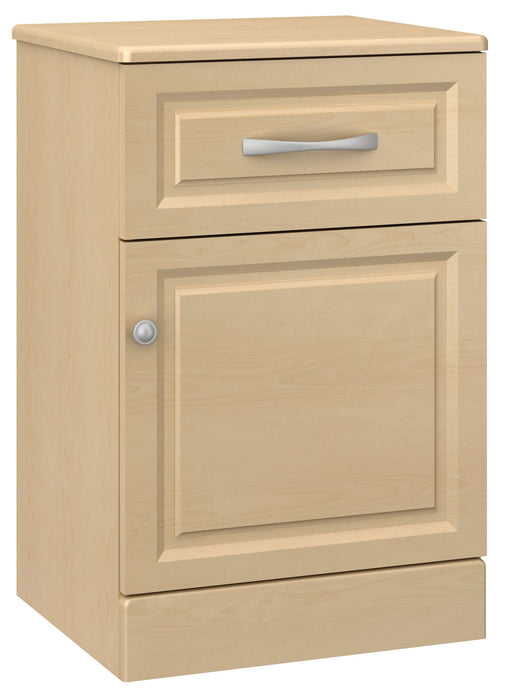 RICCA ONE DOOR, ONE DRAWER BEDSIDE CABINET