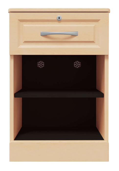 RICCA ONE-SHELF BEDSIDE CABINET WITH LOCK