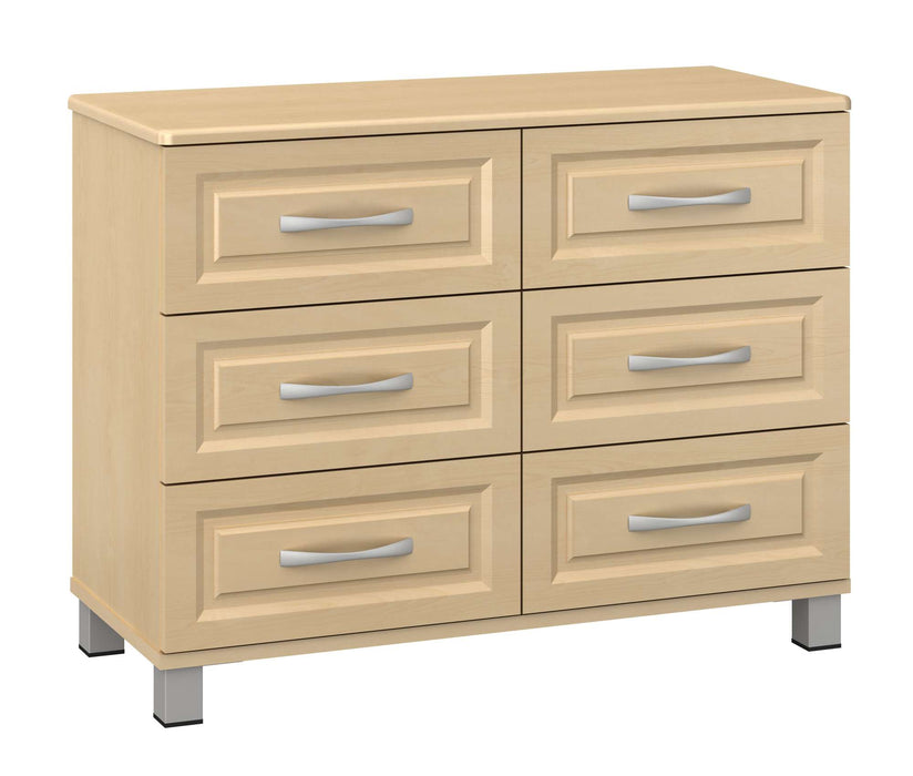 RICCA SIX DRAWER CHEST WITH NICKEL FEET