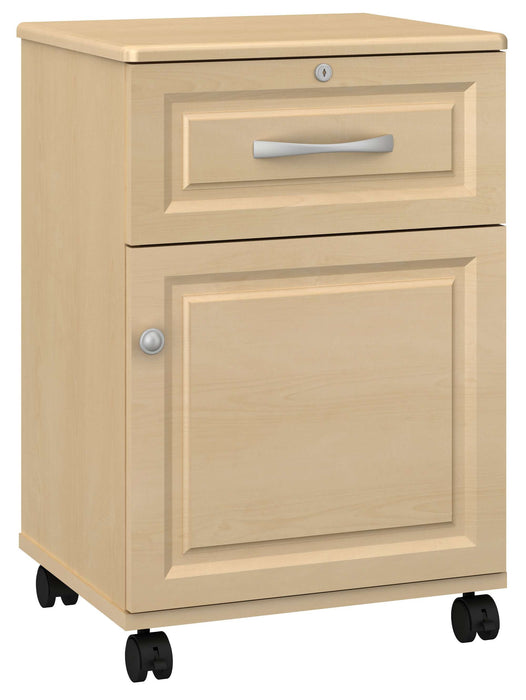 RICCA ONE DOOR, ONE DRAWER BEDSIDE CABINET WITH LOCK & CASTERS