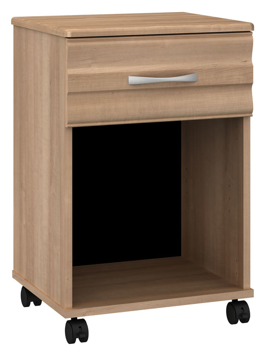 D7409 Onda One Drawer Bedside Cabinet w/ Casters