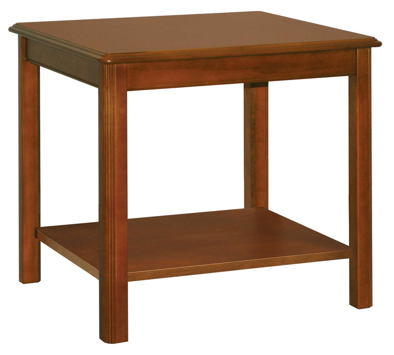 GENESIS RECTANGULAR END TABLE WITH MAGAZINE SHELF