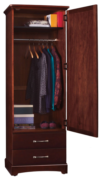 ALCOTT SINGLE DOOR WARDROBE WITH TWO DRAWERS