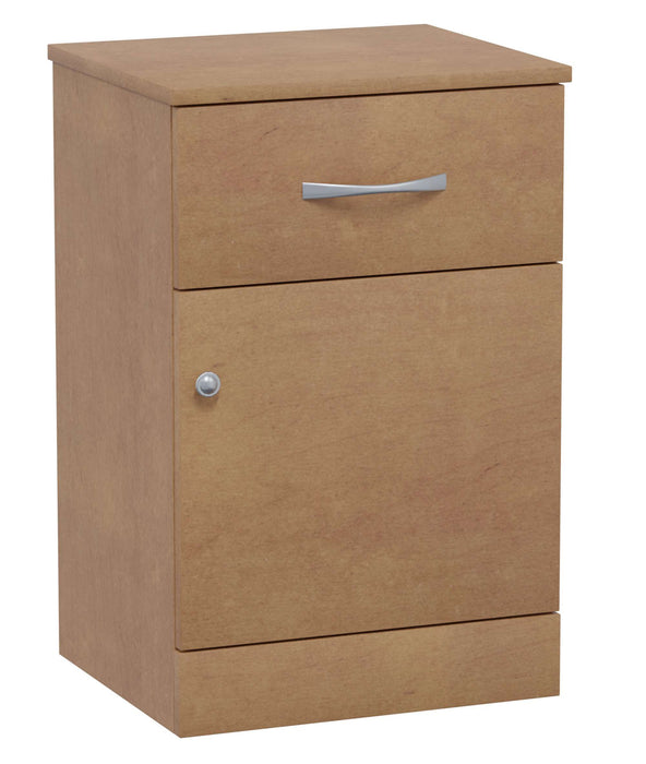 VALORE ONE DOOR, ONE DRAWER BEDSIDE CABINET