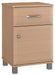 R7305 Resa One Door, One Drawer Bedside Cabinet (Nickel Feet)