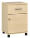 A7405 Amare One Door, One Drawer Bedside Cabinet (Casters)