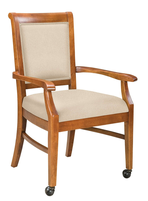 KALEB ARM CHAIR WITH CASTERS