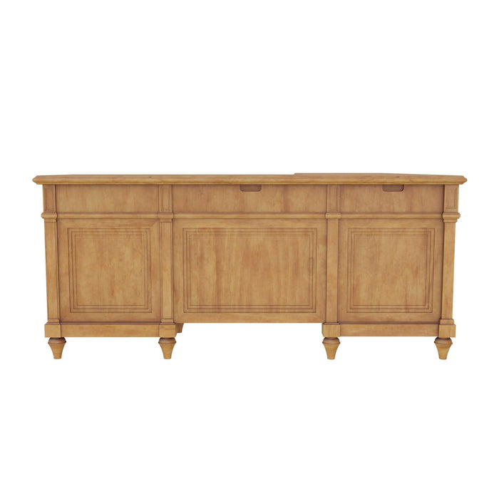 URBAN ASH BURL EXECUTIVE L-DESK