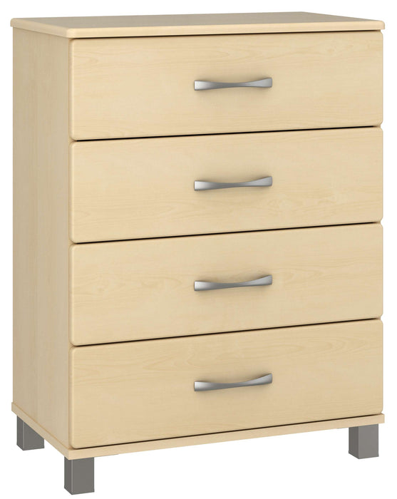 AMARE FOUR DRAWER CHEST (NICKEL FEET)