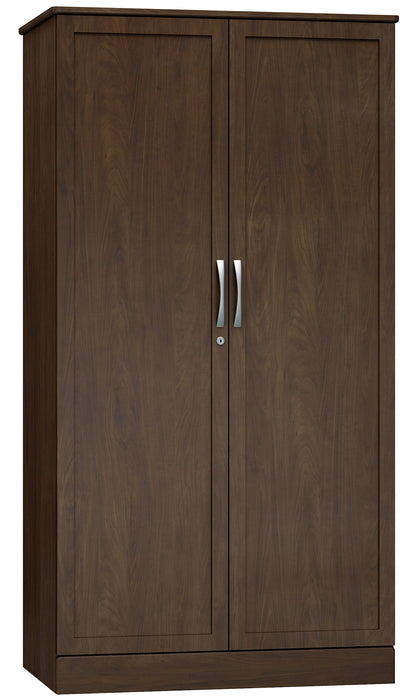 N7024 Sereno Divided Double Door Wardrobe Locking Left