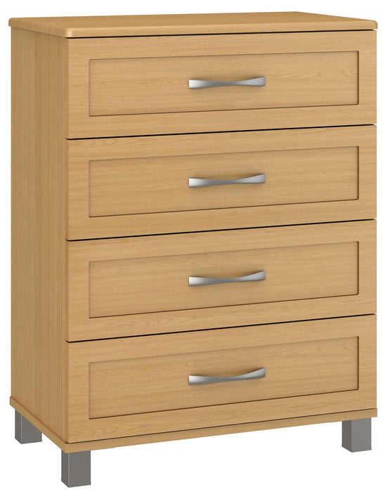 SERENO FOUR DRAWER CHEST (NICKEL FEET)