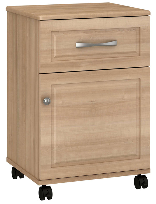 TRINCEA ONE DOOR, ONE DRAWER BEDSIDE CABINET WITH CASTERS