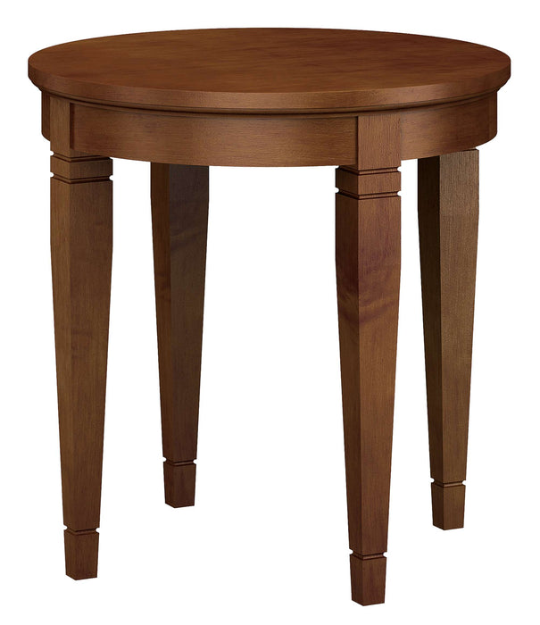 MAINSTREET ROUND END TABLE (LAMINATE TOP)