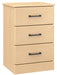 A7003 Amare Three Drawer Bedside Cabinet