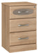 V7051 Reveal Bedside Cabinet: One Translucent Drawer, Two Drawers with Lock