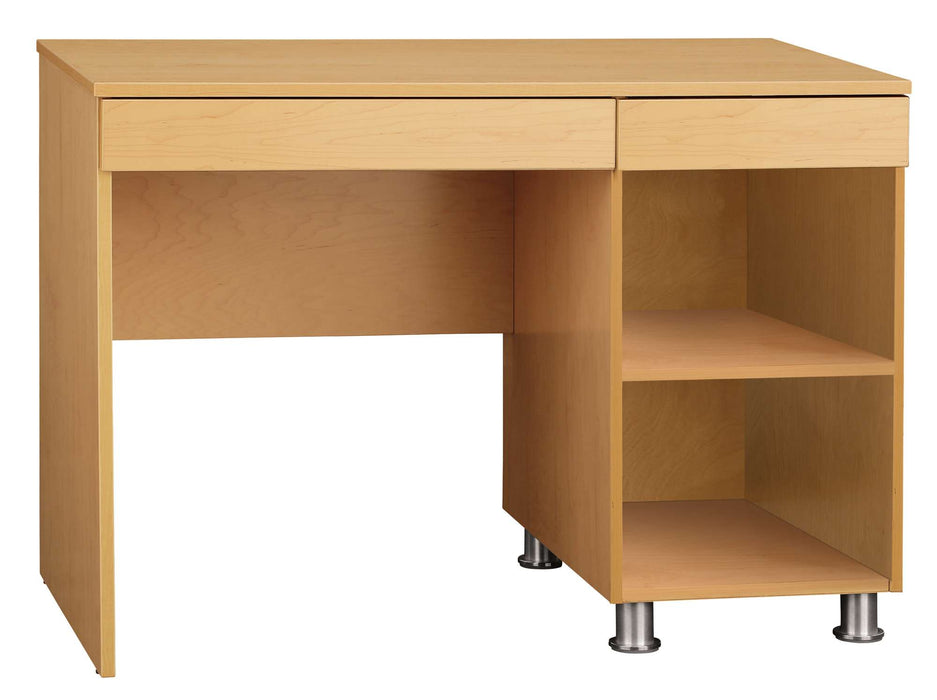 DESK WITH PENCIL DRAWER AND OPEN STORAGE