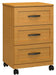 N7403 Sereno Three Drawer Bedside Cabinet (Casters)