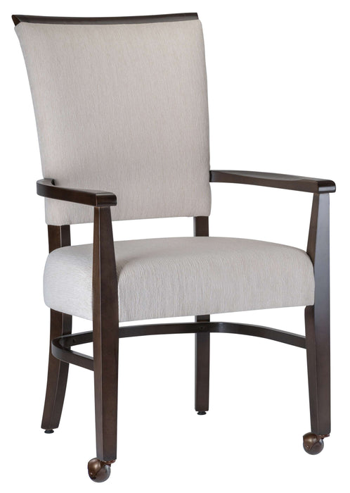 BRAYDON ARM CHAIR WITH CASTERS