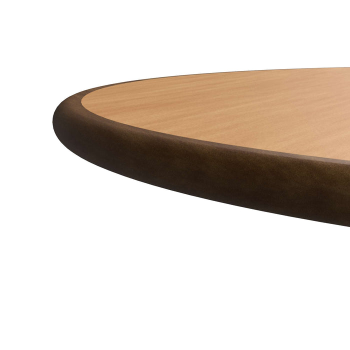 54" ROUND HPL TABLE TOP - SOLID WOOD EDGE