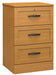 N7004 Sereno Three Drawer Bedside Cabinet w/ Lock