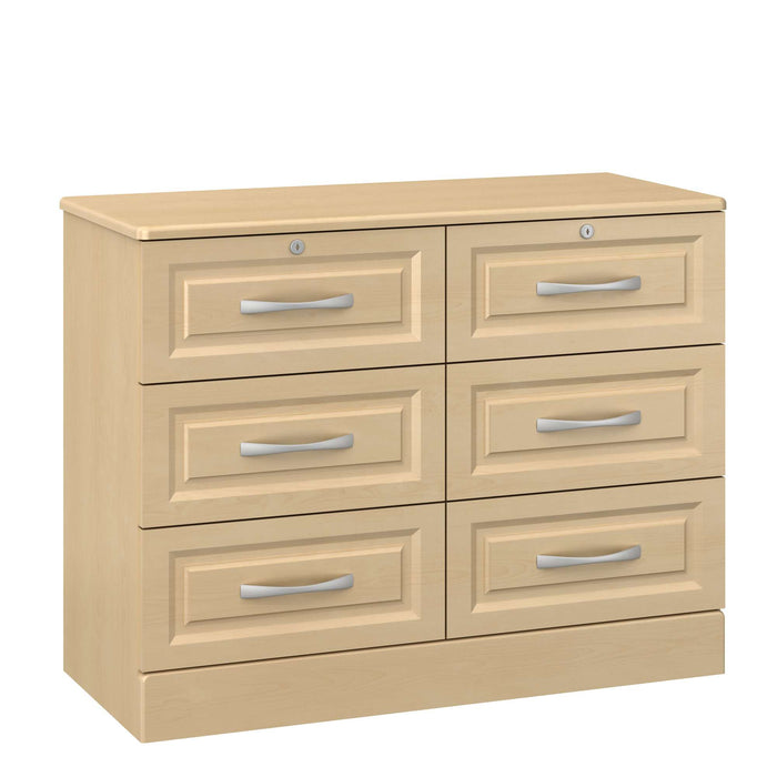 RICCA SIX DRAWER CHEST WITH LOCK