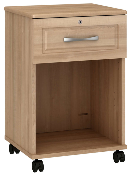 TRINCEA ONE DRAWER BEDSIDE CABINET WITH LOCK & CASTERS